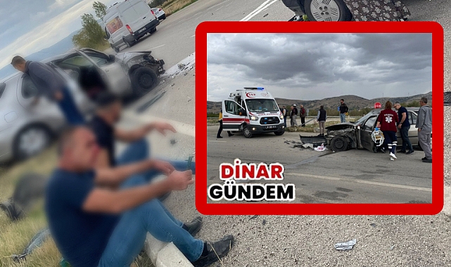 Dinar – Yeni Çivril Yolunda Trafik Kazası!
