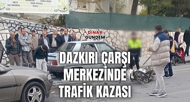 Dazkırı’dan Gelen İhbar: Çarşı Merkezinde Kaza! 