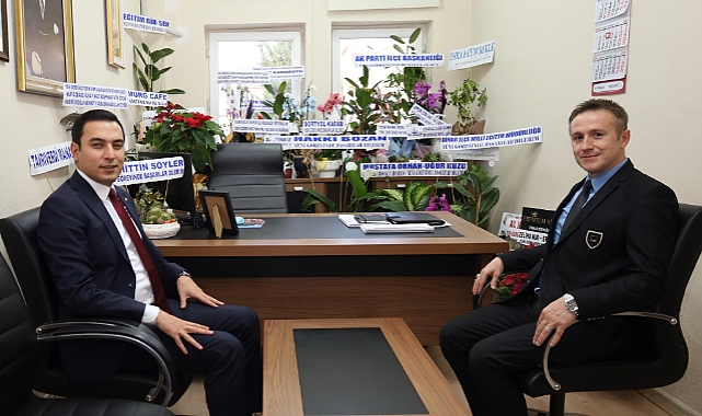 Kaymakamımız Hasan UĞUZ’dan Yeni Müdüre Hayırlı Olsun Ziyareti