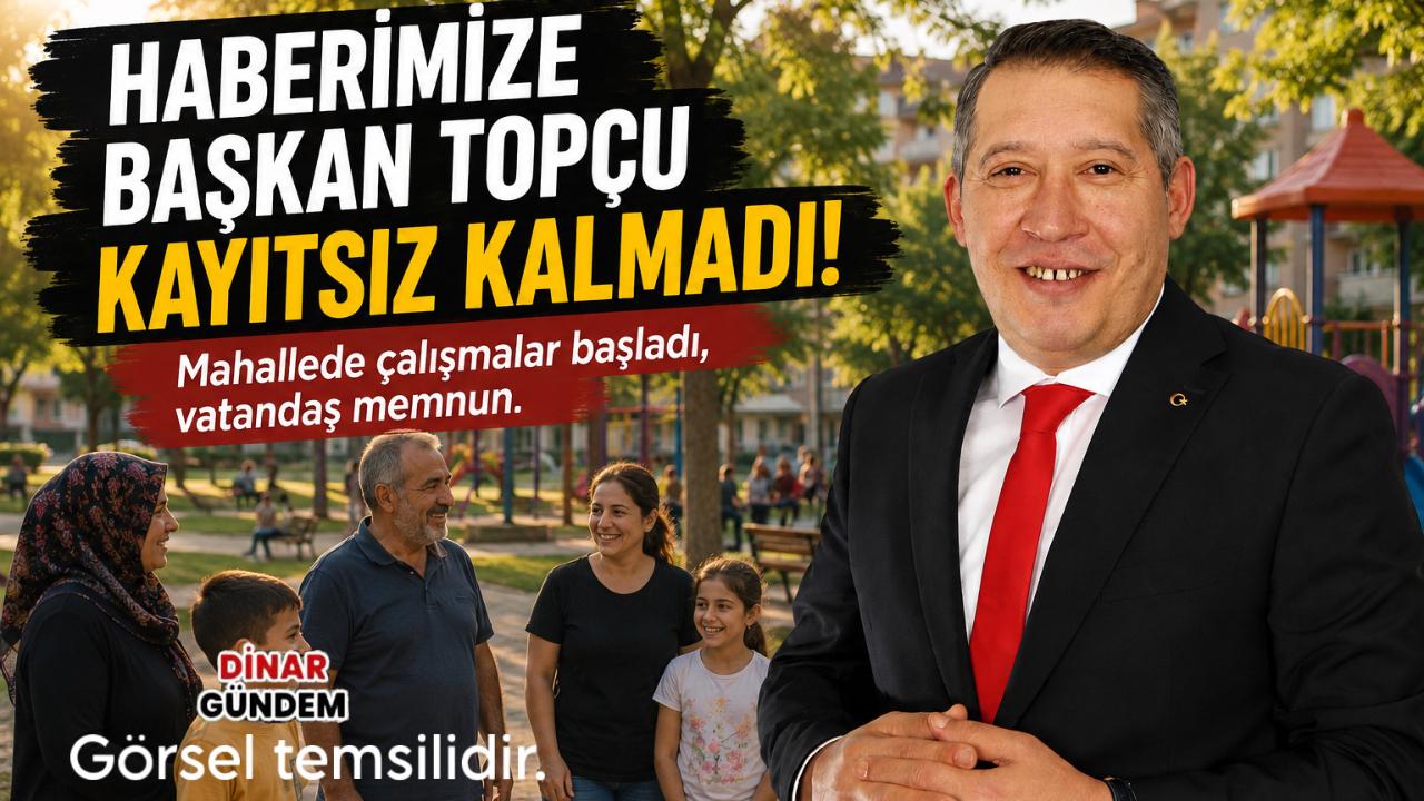 Dinar Belediyesi Harekete Geçti: Mahalle Sakinlerinin Talebi Karşılık Buldu