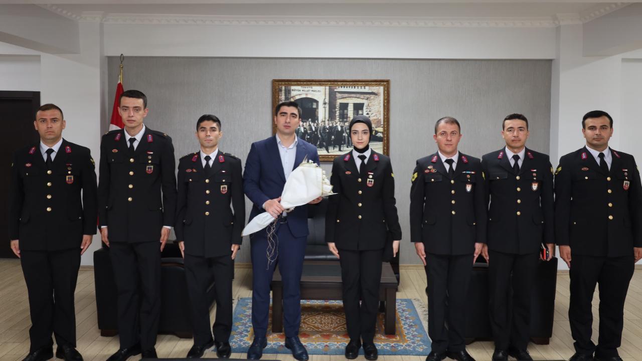 Kaymakam Vekili Vali Yardımcımız Serdar CANTEPE’ye Jandarma Teşkilatı Ziyareti